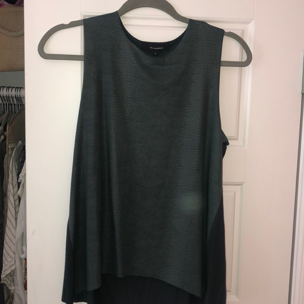 Olivaceous Snakeskin Top